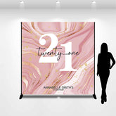 Lofaris Pink Abstract Texture Custom 21st Birthday Backdrop